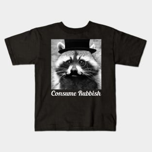 Consume Rubbish Raccoon Kids T-Shirt